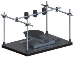 Sistema motorizado de 3 ejes con posicionamiento manual de cabezales lser de 3 ejes